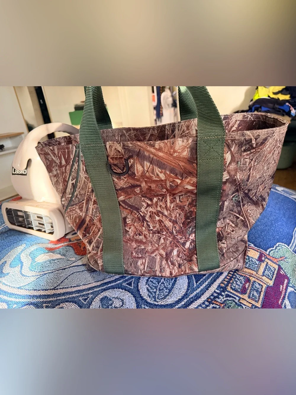 LL BEAN Mossy oak canvas duck tote bag